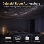 Galaxy Projector 2-In-1 Starry Sky Projector, Galaxy Star Projector Starry Projector Light, Galaxy Dual-Mode Night Light, Galaxy Projector USB